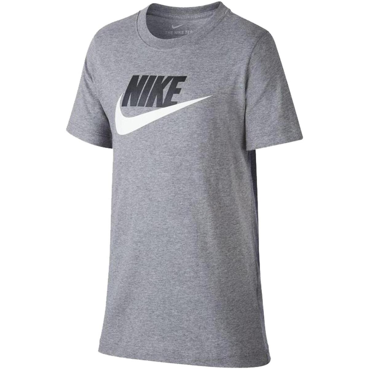 Vêtements Garçon T-shirts manches courtes Nike K nsw tee futura icon td Gris