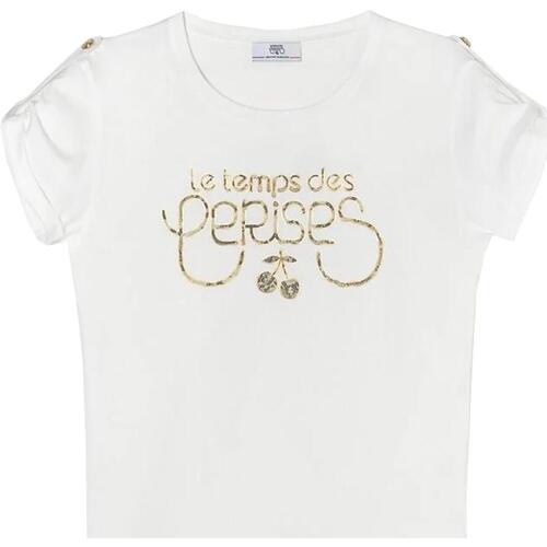 Vêtements Femme logo-print panelled pullover hoodie Le Temps des Cerises Dwight white tsh l Blanc