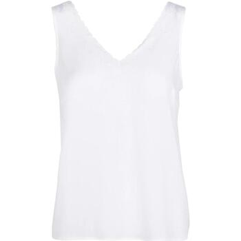 Vêtements Femme Débardeurs / T-shirts sans manche Le Temps des Cerises Marjoli bright white top l Blanc