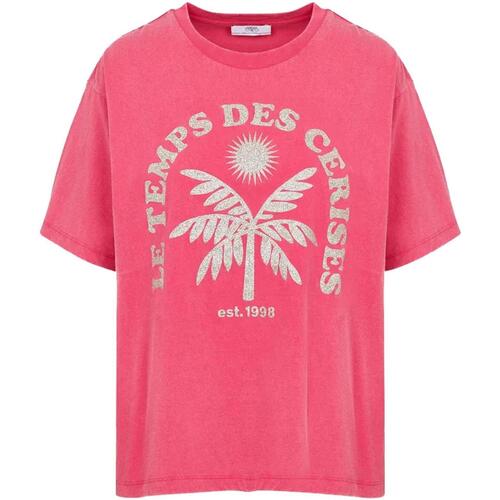 Vêtements Femme T-shirts manches courtes Le Temps des Cerises Cassio fushia tsh l Rose