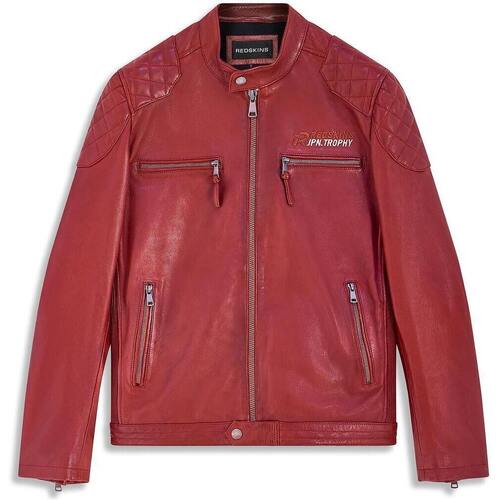 Vêtements Homme Vestes en cuir / synthétiques Redskins BULLIT VEGAS DARK RED Rouge