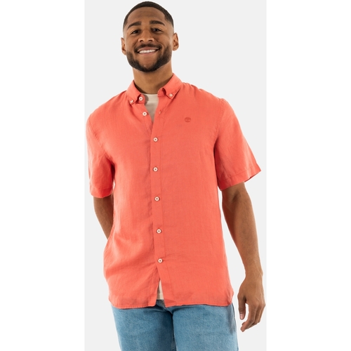 Vêtements Homme Chemises manches courtes Timberland 0a2dcc Orange