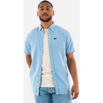 Vêtements Homme Chemises manches courtes Superdry m4010785a Bleu