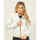 Vêtements Femme Blousons K-Way Veste courte  Lily coupe slim avec capuche et logo Blanc
