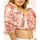 Vêtements Femme Tops / Blouses Jijil Blouse courte  à manches larges et motif fleuri Rose