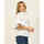 Vêtements Femme Chemises / Chemisiers Yes Zee Chemise femme  en coton à manches voilantes Blanc