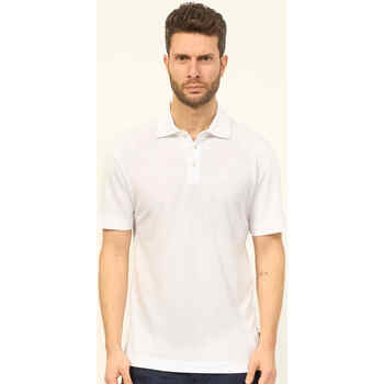 Vêtements Homme T-shirts & Polos BOSS Polo homme coupe classique basique Press Blanc