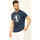 Vêtements Homme T-shirts & Polos Bikkembergs T-shirt  avec imprimé footballeur Bleu