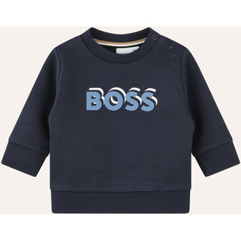 Vêtements Garçon Sweats BOSS Sweat  pour enfants en coton mélangé avec logo Bleu