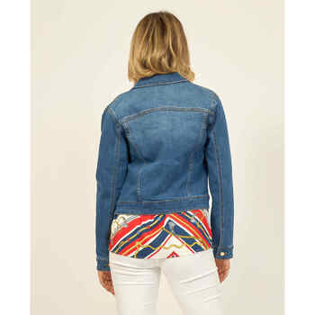 Gaudi Veste en jean  en coton stretch Bleu