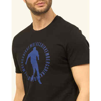 Bikkembergs T-shirt  avec imprimé footballeur Noir