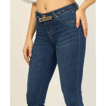 Gaudi push up leggings modèle jeans avec ceinture Bleu