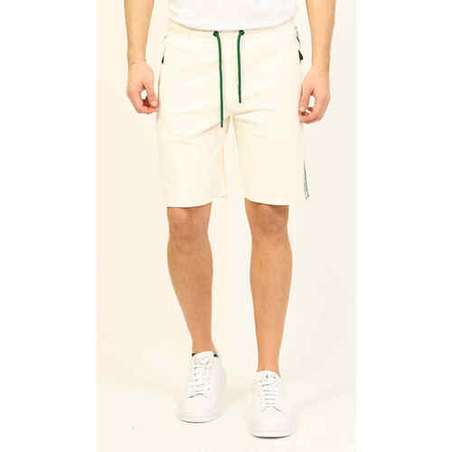 Vêtements Homme Shorts / Bermudas Bikkembergs Bermuda homme  avec bande verticale Beige
