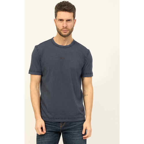 Vêtements Homme Triangles / Sans armatures BOSS T-shirt décontracté pour hommes de couleur unie Bleu