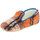 Chaussures Femme Chaussons Chausse Mouton Charentaises INVERNESS Orange