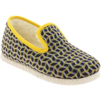 Chaussures Chaussons Chausse Mouton Charentaises KYOTO Jaune