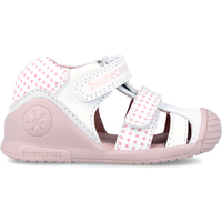 Chaussures Enfant Linge de maison Biomecanics SANDALE BIOMÉCANIQUE 242107 ÉTOILES Blanc