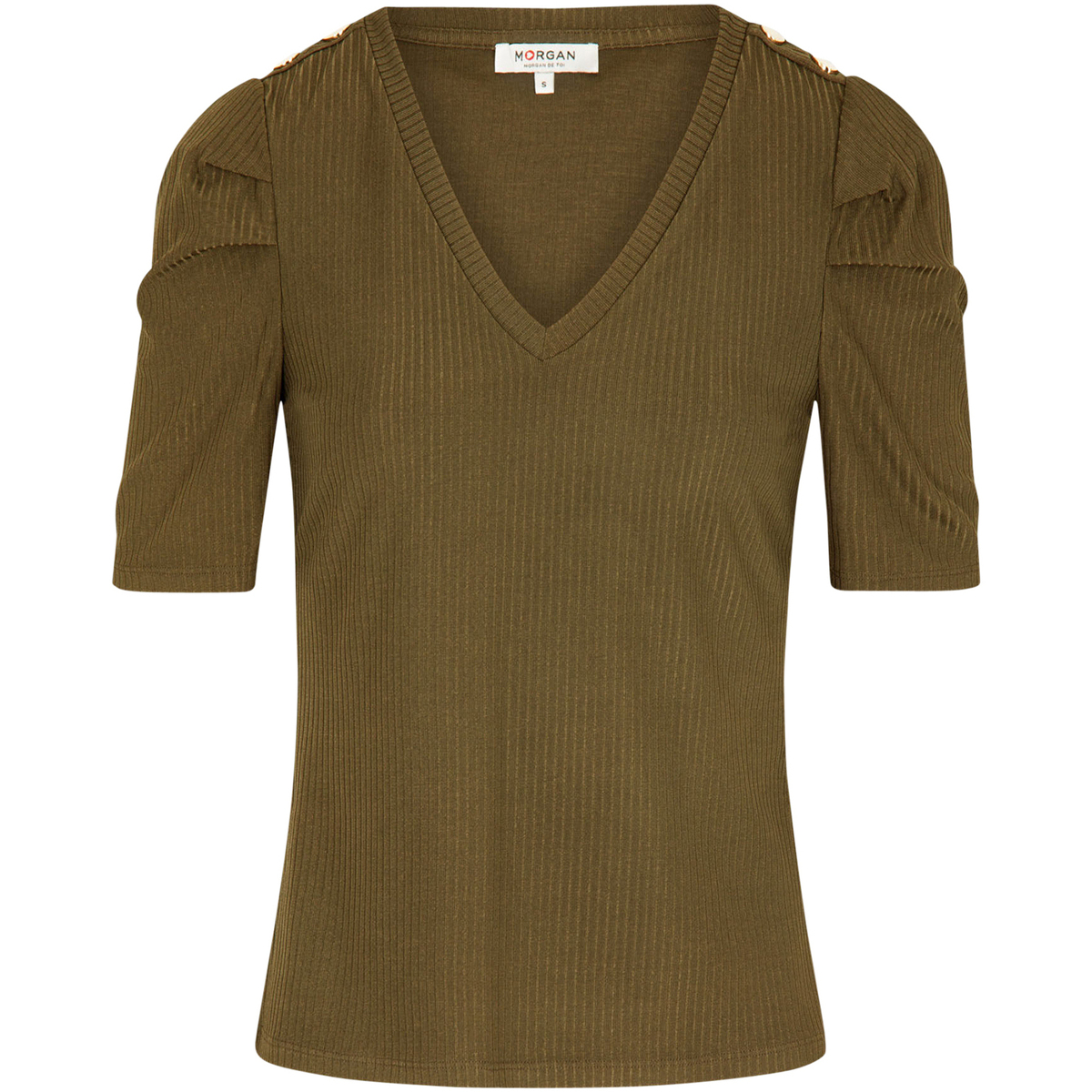 Vêtements Gucci T-shirts manches courtes Morgan T-shirt Sweatshirts col v Kaki