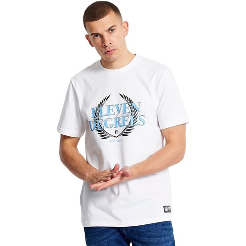 Vêtements Homme T-shirts manches courtes 11 Degrees  Blanc