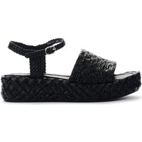 Chaussures Femme Sandales et Nu-pieds Pon´s Quintana Sandale  Forli en cuir noir Autres