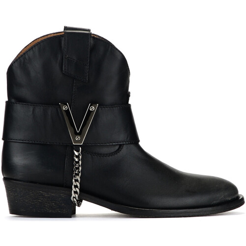 Chaussures Femme Low boots The Divine Facto Low Texan  noir Autres