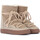 Chaussures Femme Low boots Inuikii Bottines  Classic Wedge en cuir suédé beige Autres
