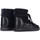 Chaussures Femme Low boots Inuikii Botte  Baskets  Classic Wedge en daim noir Autres