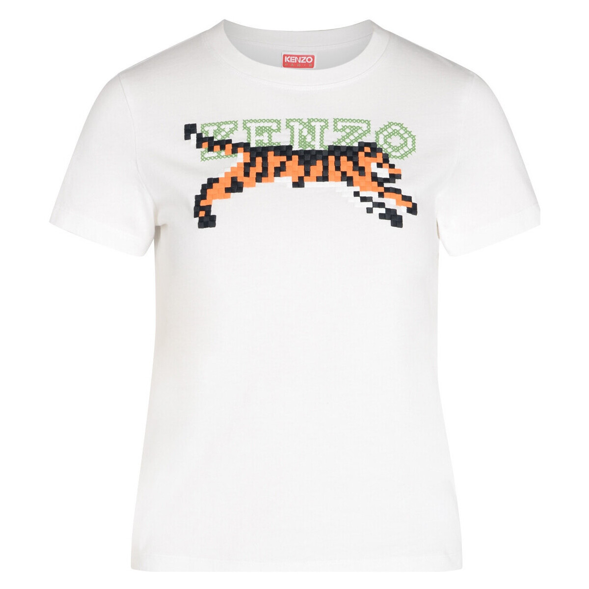 Vêtements Femme T-shirts & Polos Kenzo T-Shirt  avec broderie de pixels blancs Autres