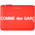 Sacs Portefeuilles Comme Des Garcons Enveloppe Comme Des Garçons Wallet Huge Logo en cuir rouge Autres