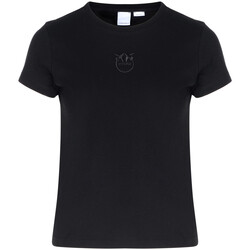Vêtements Femme T-shirts & Polos Pinko T-shirt  noir avec broderie Love Birds Autres