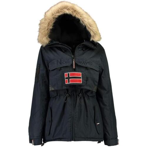 Vêtements Femme Parkas Geographical Norway BELLACIAO Marine