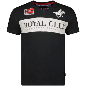 Vêtements Homme T-shirts manches courtes Geographical Norway JAHORSE Noir