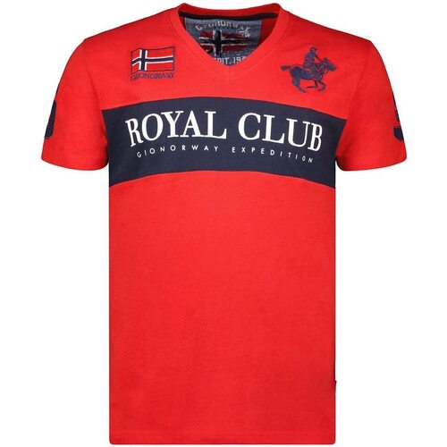 Vêtements Homme T-shirts & Polos Geographical Norway JAHORSE Rouge