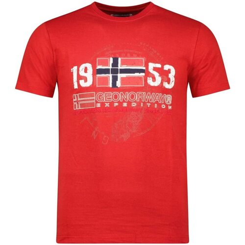 Vêtements Homme T-shirts Turtleneck & Polos Geographical Norway JAPIGAL Orange