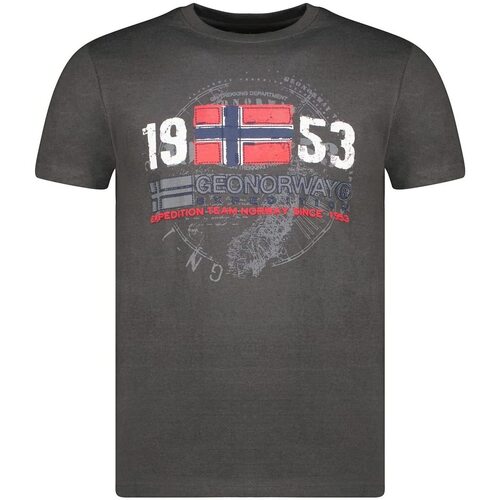 Vêtements Homme T-shirts & Polos Geographical Norway JAPIGAL Gris