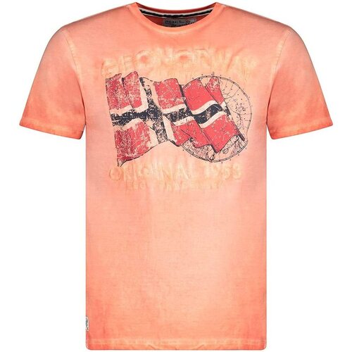 Vêtements Homme T-shirts Turtleneck & Polos Geographical Norway JAPORAL Orange