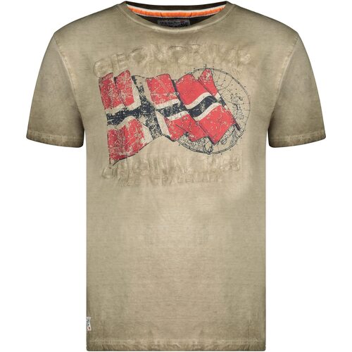 Vêtements Homme T-shirts & Polos Geographical Norway JAPORAL Kaki