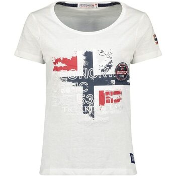 Vêtements Femme T-shirts & Polos Geographical Norway JARRY Blanc