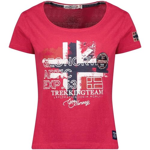 Vêtements Femme T-shirts manches courtes Geographical Norway JARRY Rose