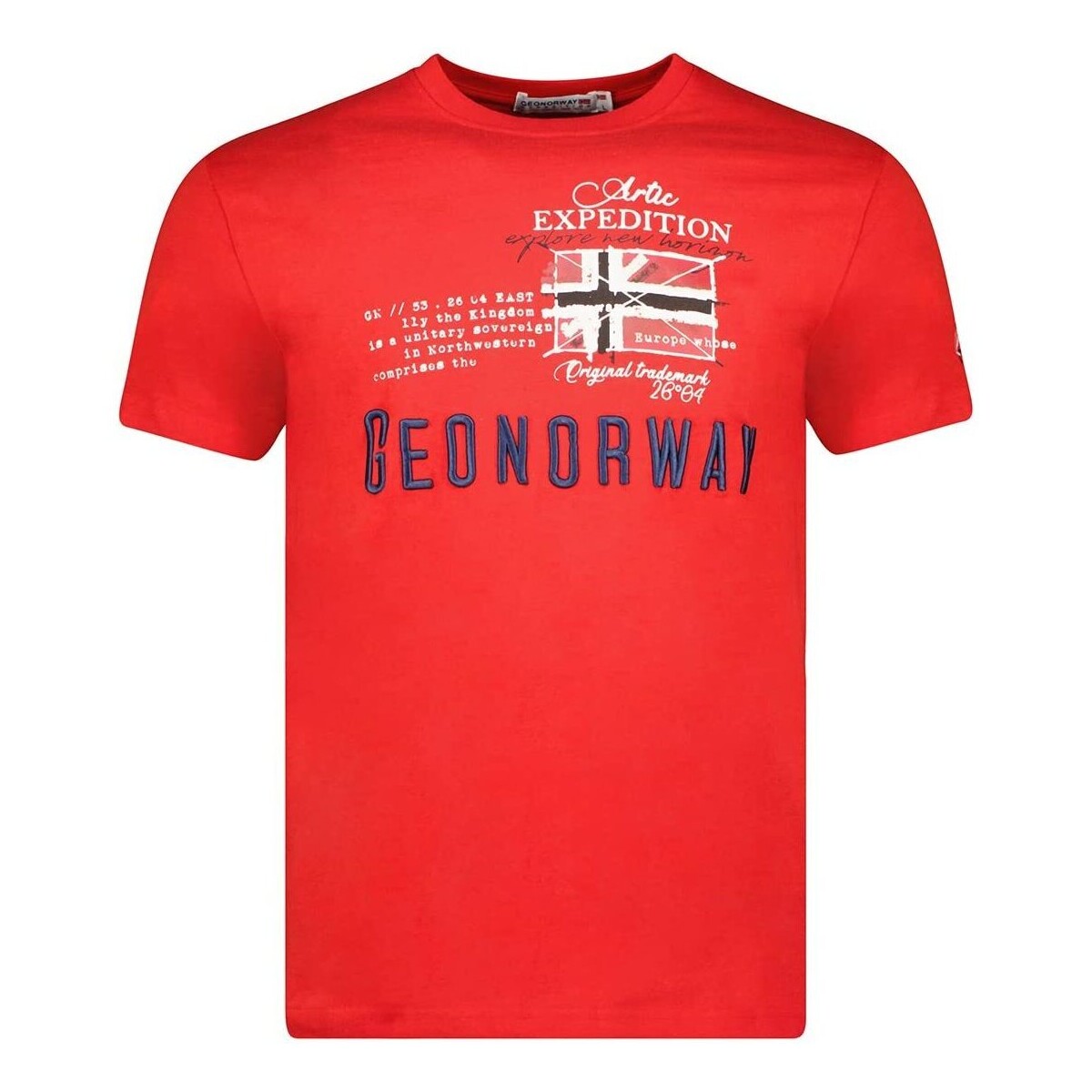 Vêtements Homme T-shirts & Polos Geographical Norway JASON Rouge