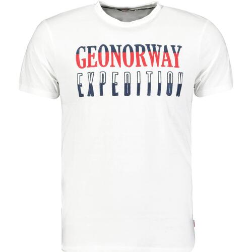 Vêtements Homme T-shirts & Polos Geographical Norway JHAZEN Blanc