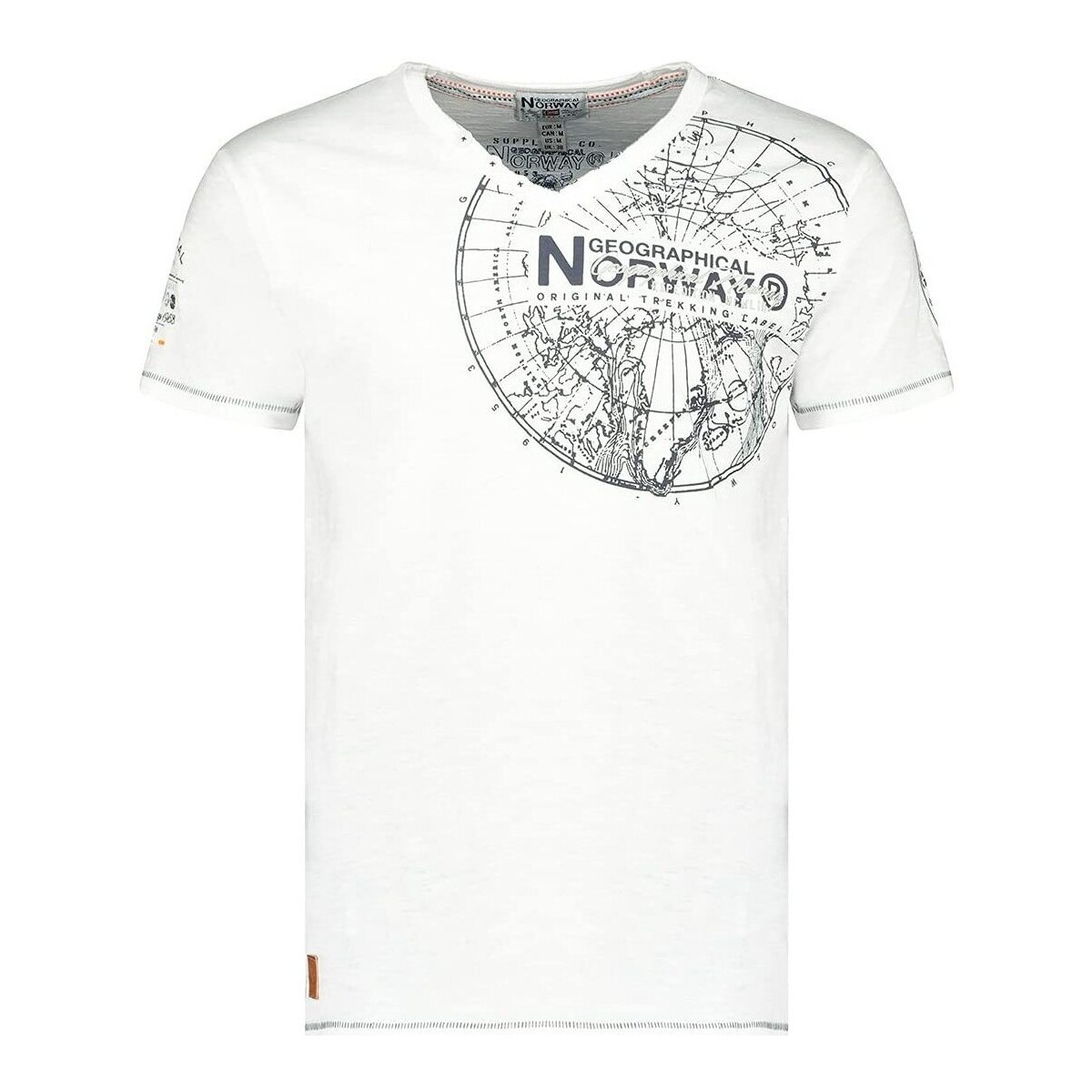 Vêtements Homme T-shirts manches courtes Geographical Norway JIMPERABLE Blanc