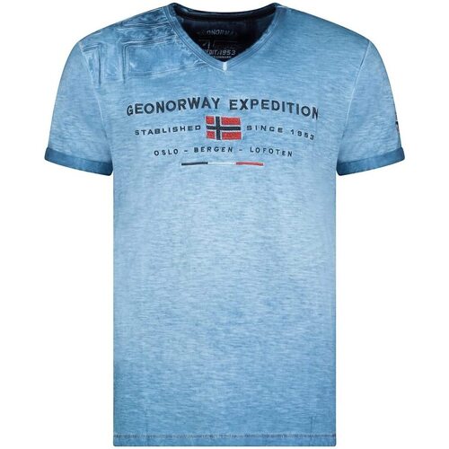 Vêtements Homme T-shirts & Polos Geographical Norway JIWASH Bleu