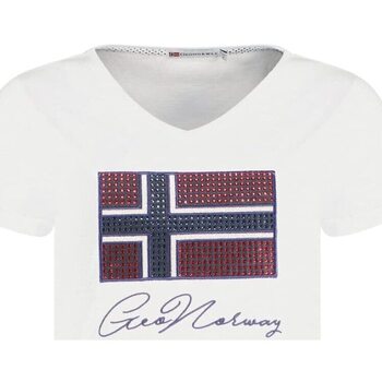 Vêtements Femme T-shirts manches courtes Geographical Norway JOISETTE Blanc