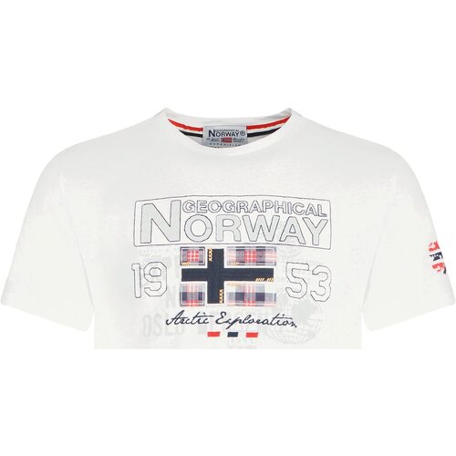 Vêtements Homme Walk & Fly Geographical Norway JOLYMPIA Blanc