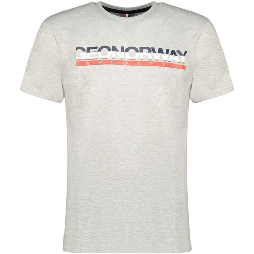 Vêtements Homme T-shirts & Polos Geographical Norway JORDO Gris