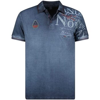 Vêtements Homme Polos manches courtes Geographical Norway KADVENTURE Marine