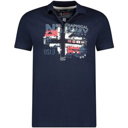 Vêtements Homme Polos manches courtes Geographical Norway KETCHUP Marine