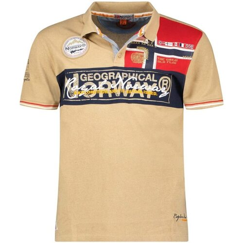 Vêtements Homme Polos manches courtes Geographical Norway KIDNEY Beige