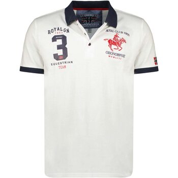 Vêtements Homme Polos manches courtes Geographical Norway KLUB Blanc